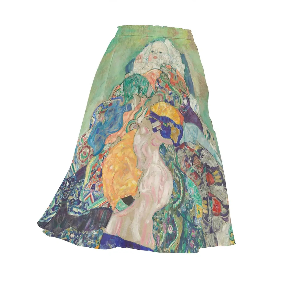 Baby by Gustav Klimt Long Chiffon Skirt