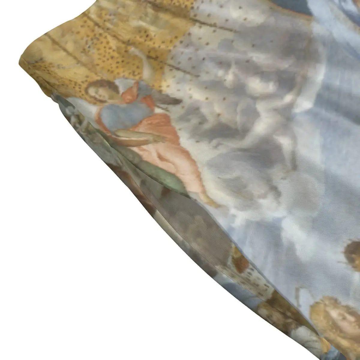 Close-up of divine Trinity and celestial assembly details from Raphael's Vatican masterpiece beautifully rendered on premium fabric