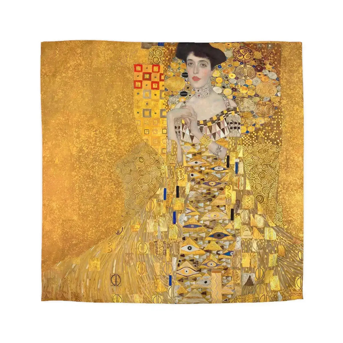 painting klimt woman in gold