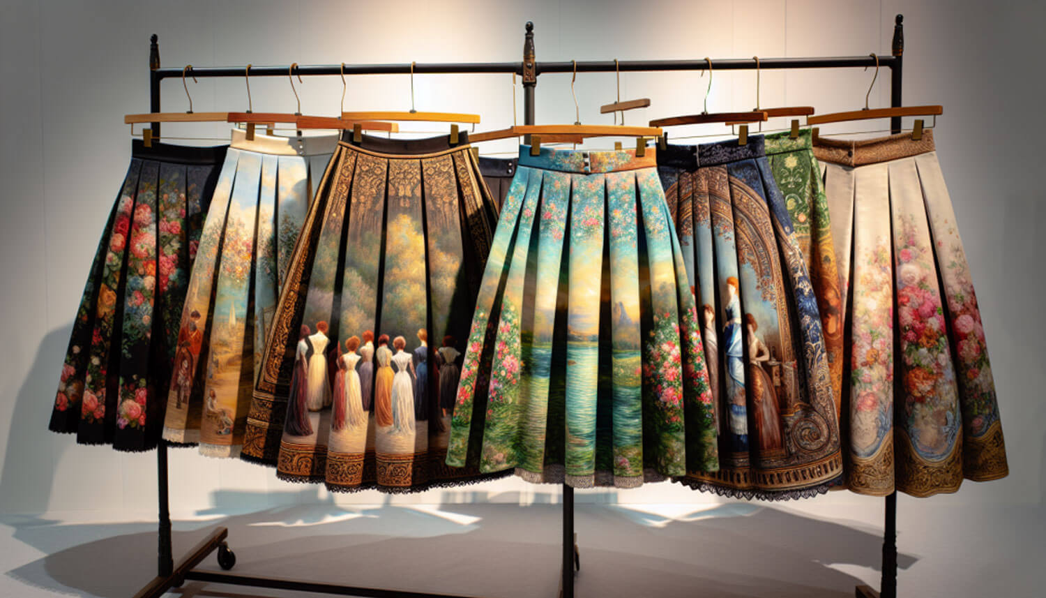 Art Skirts Inspired by Famous Paintings