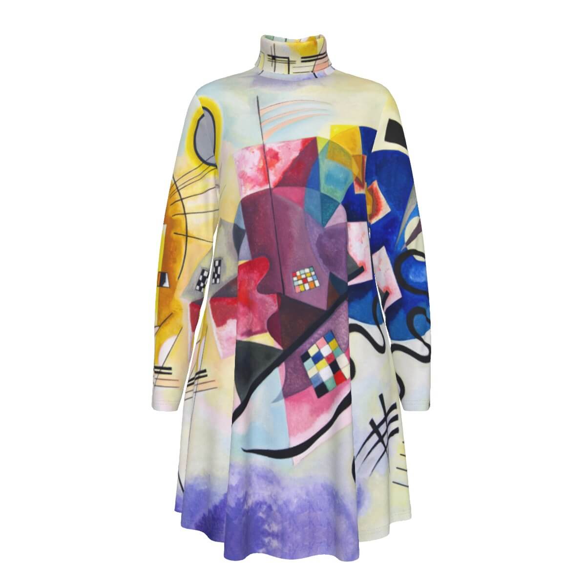 Wassily Kandinsky Dress - High Neck Style