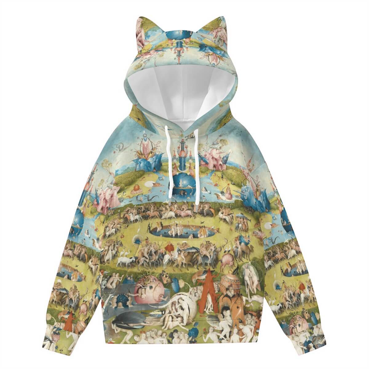 Hieronymus Bosch Garden of Earthly Delights Hoodie with Ears