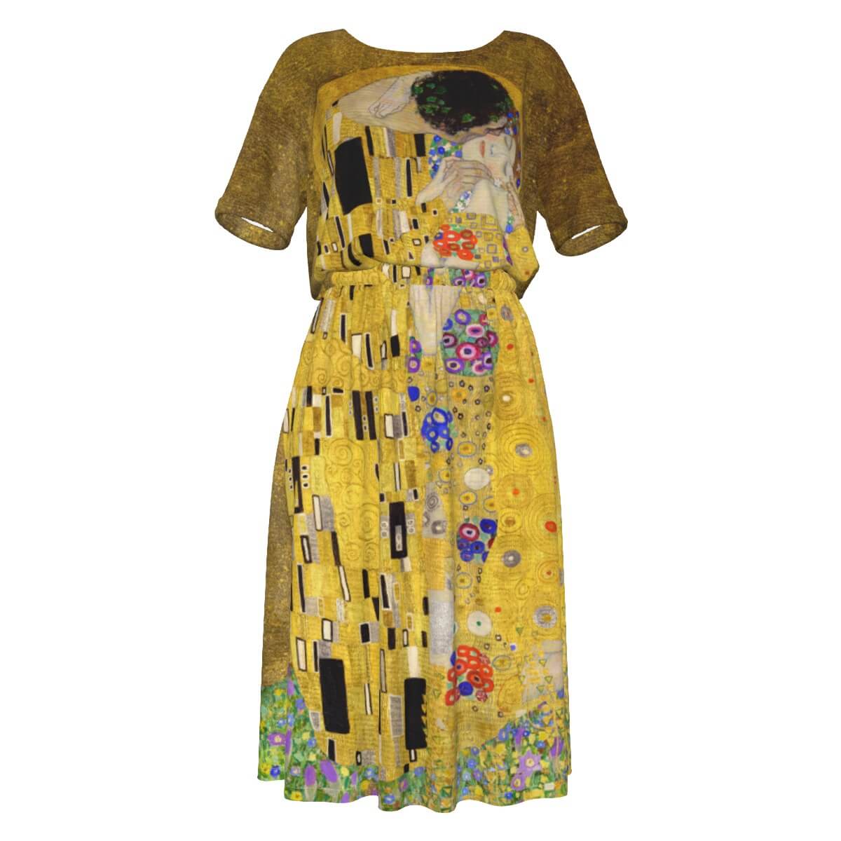 Gustav Klimt The Kiss Waist Dress