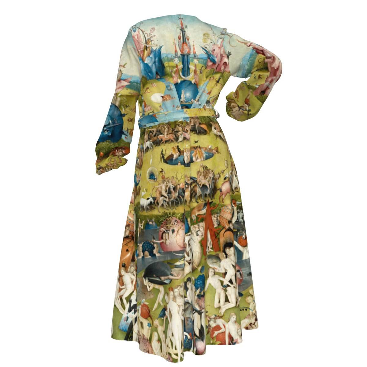 Hieronymus Bosch Lace-up Chiffon Robe
