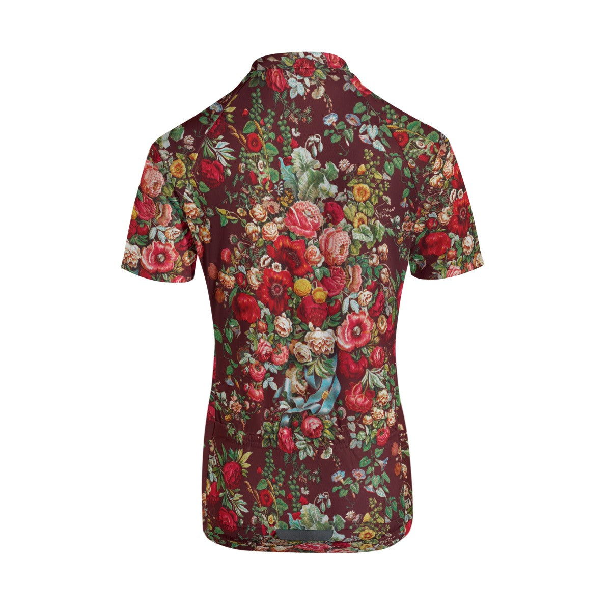 Vintage-inspired chintz pattern jersey for cyclists