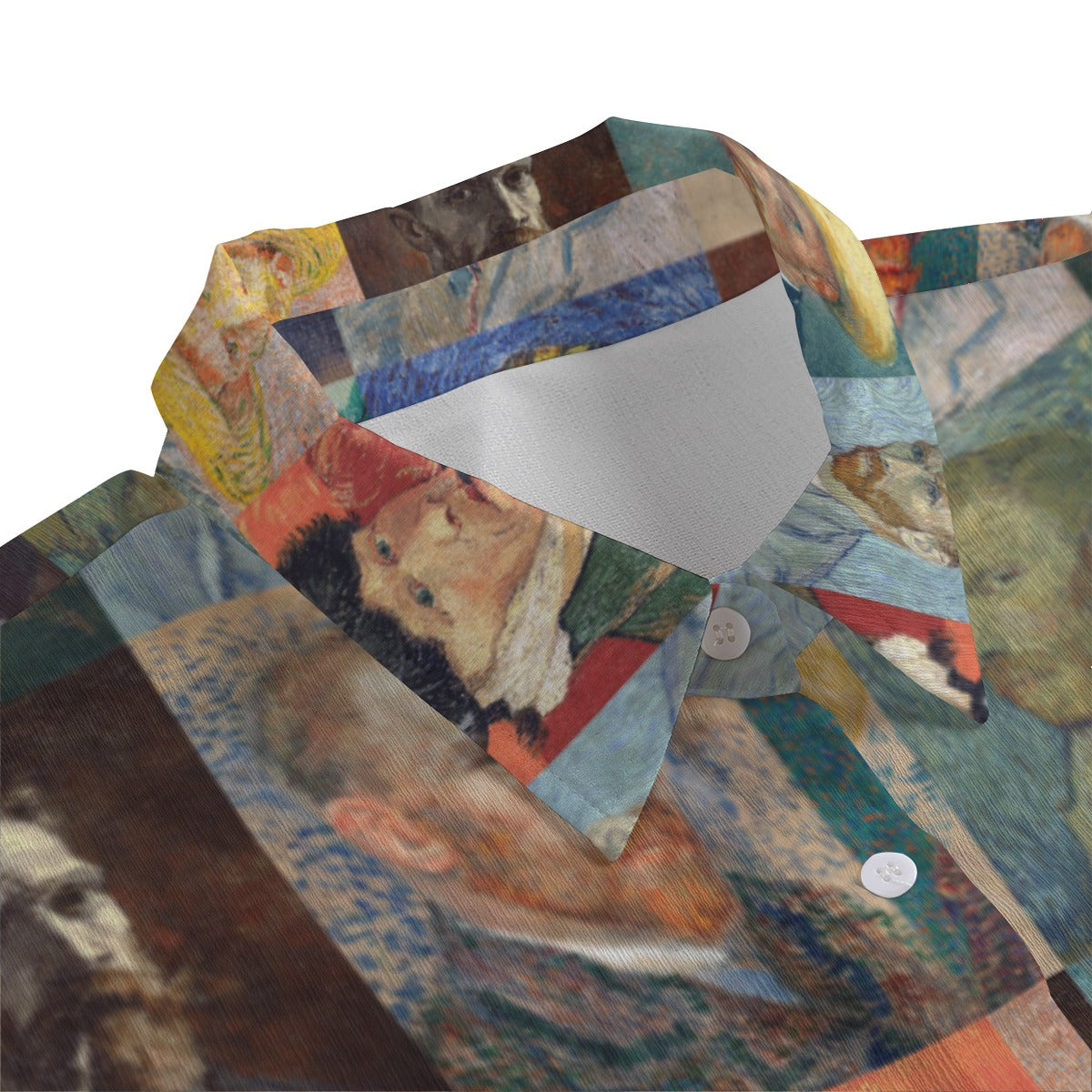 Elegant chiffon blouse inspired by Van Gogh, perfect for art lovers.