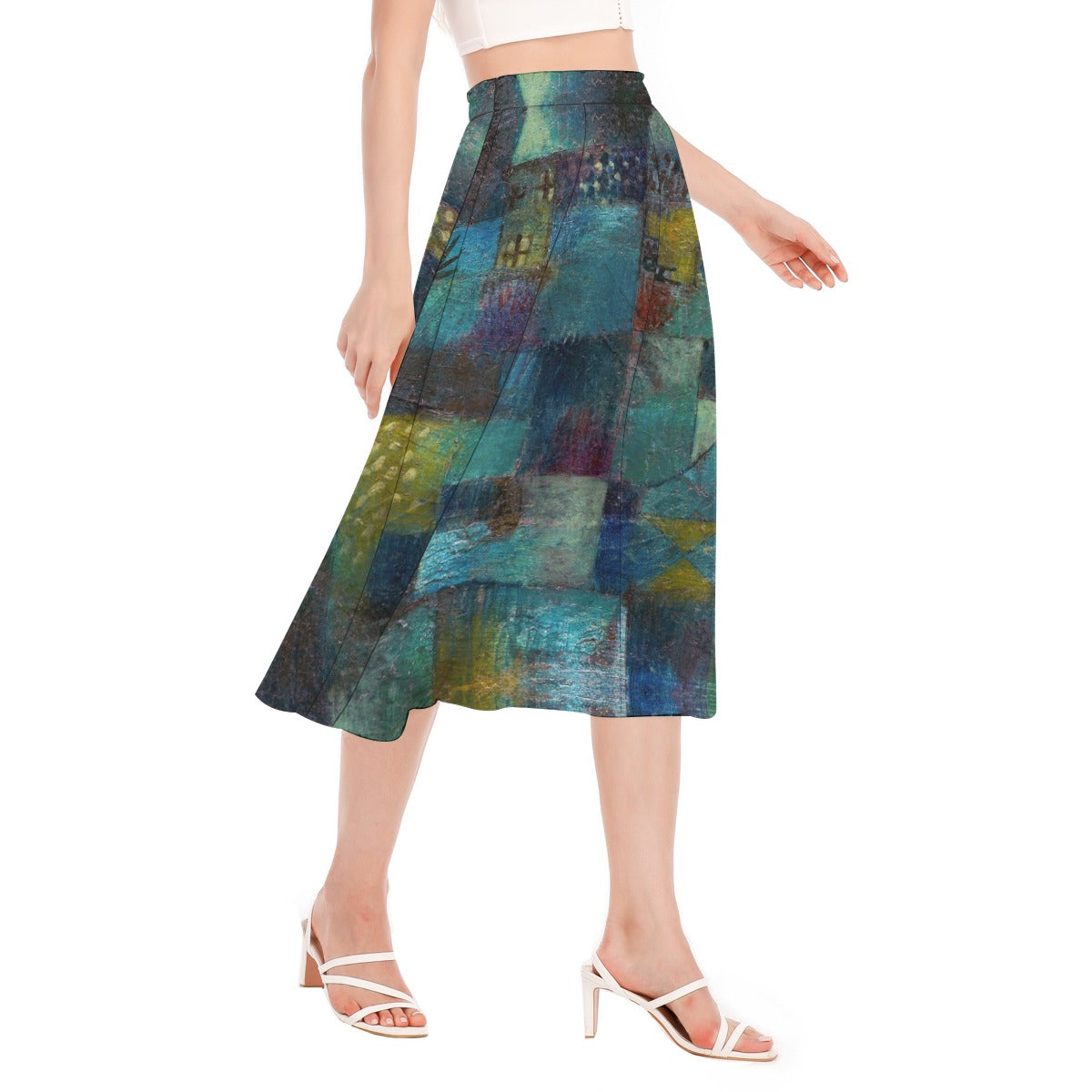 Dreamy chiffon skirt with vibrant colors and delicate design