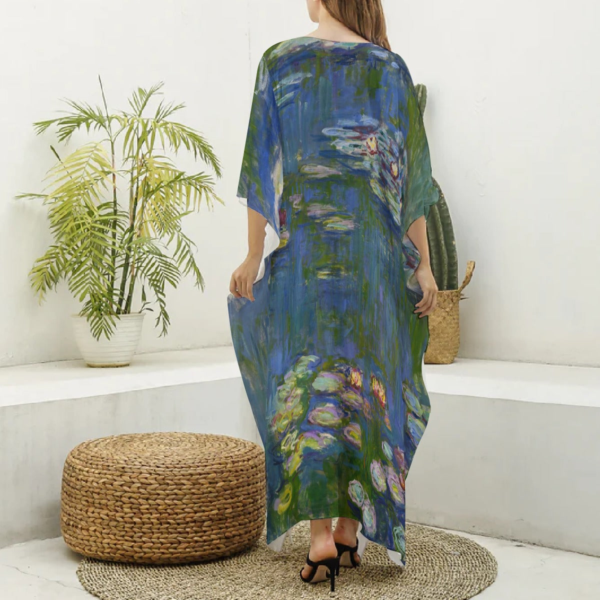 Monet Inspired Floral Robe