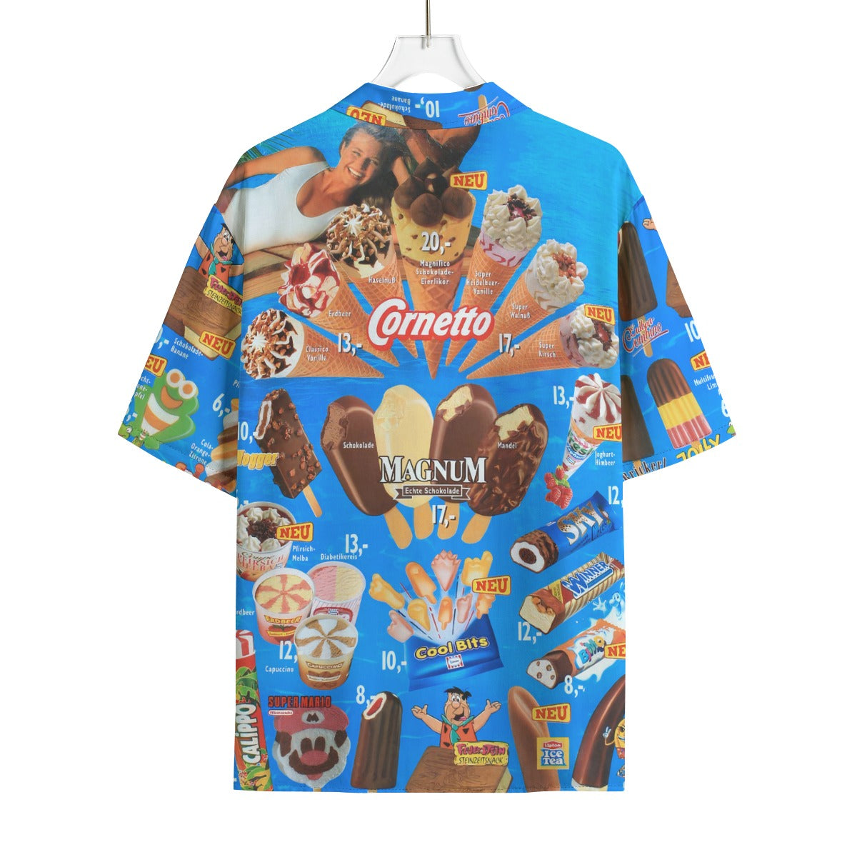 Retro-style aloha shirt made from soft rayon fabric.