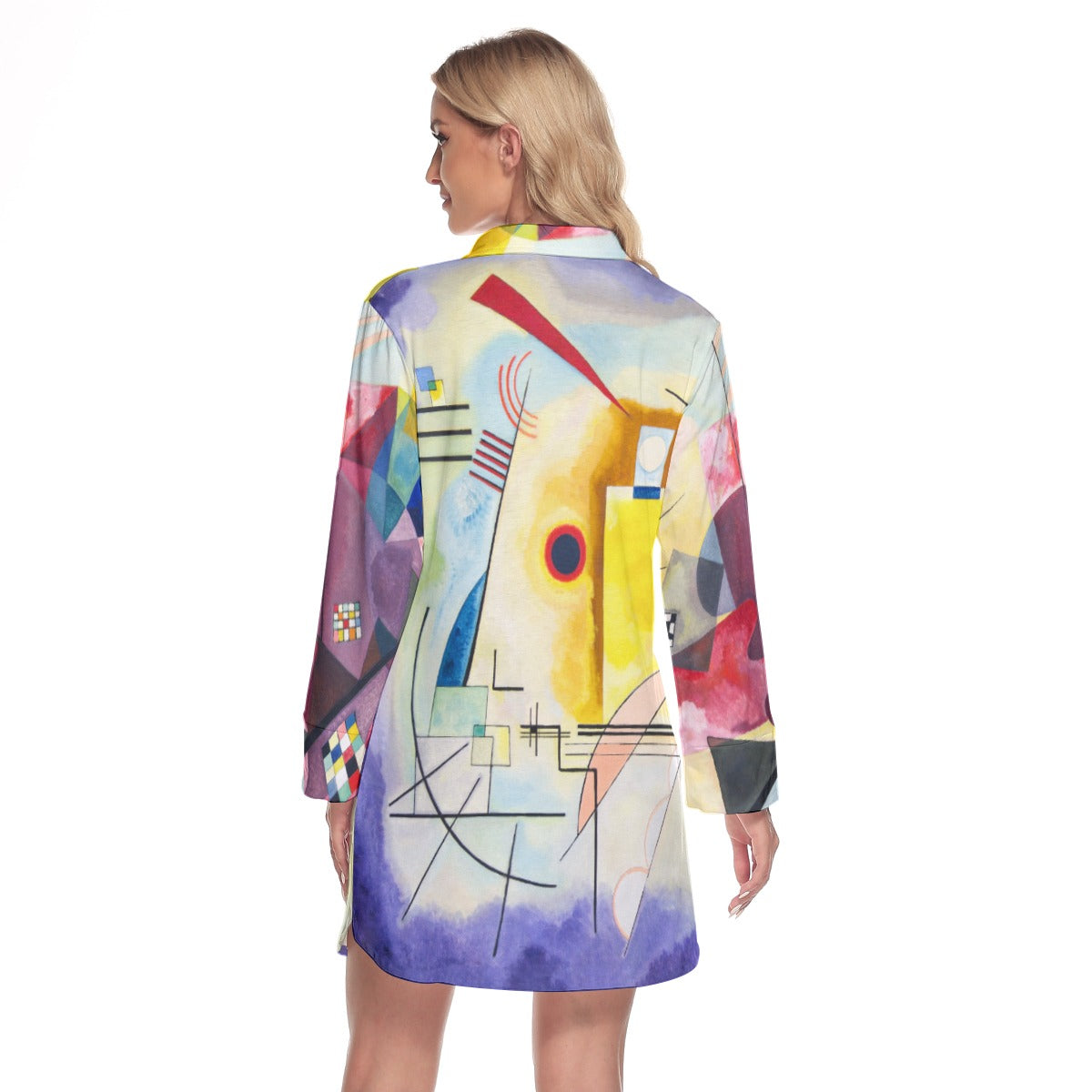 Colorful abstract art dress for fashion-forward individuals