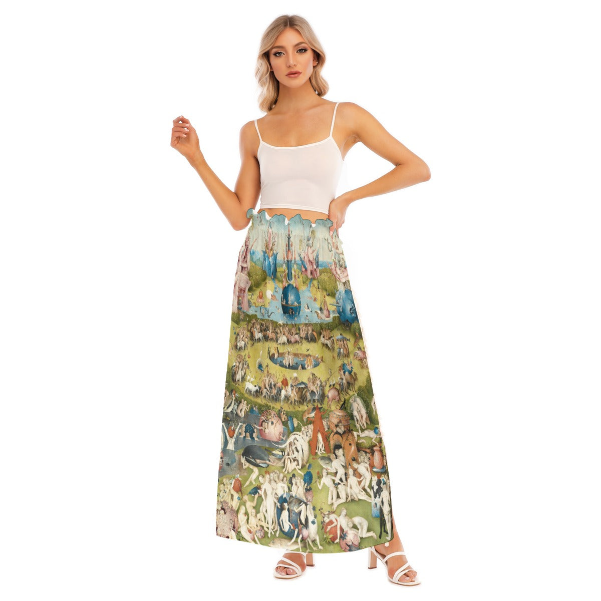 Mystical Garden Dream Side Split Skirt - Fashion Apparel