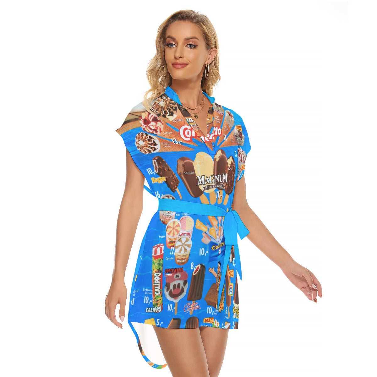 Relaxed fit casual dress in vibrant floral print