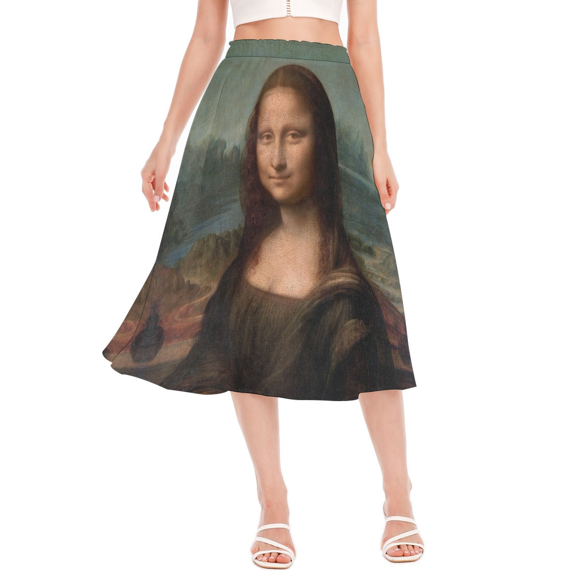 Ethereal Mona Lisa Chiffon Skirt - Front View