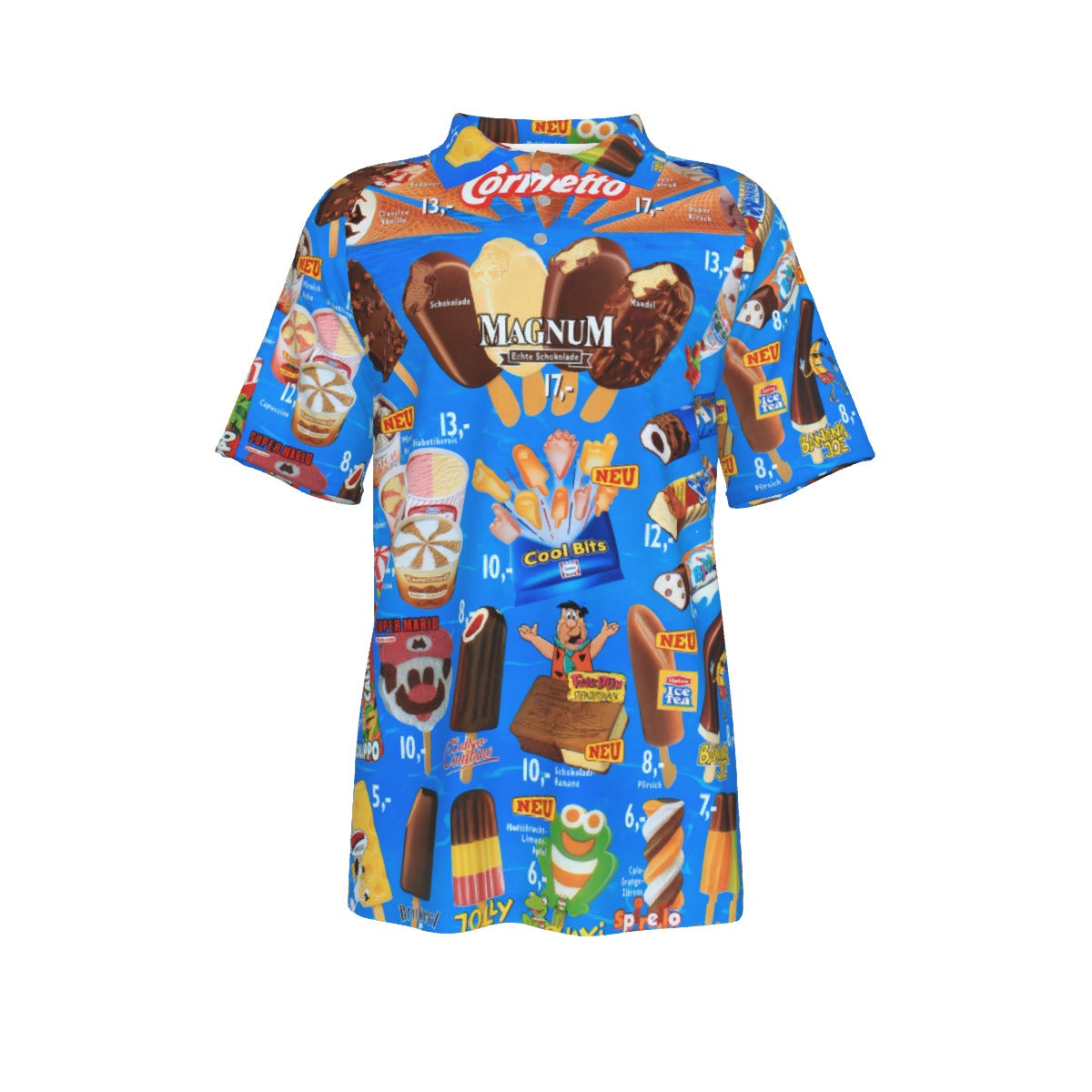Tropical Dream Retro Aloha Hawaii Ice Cream Polo Shirt