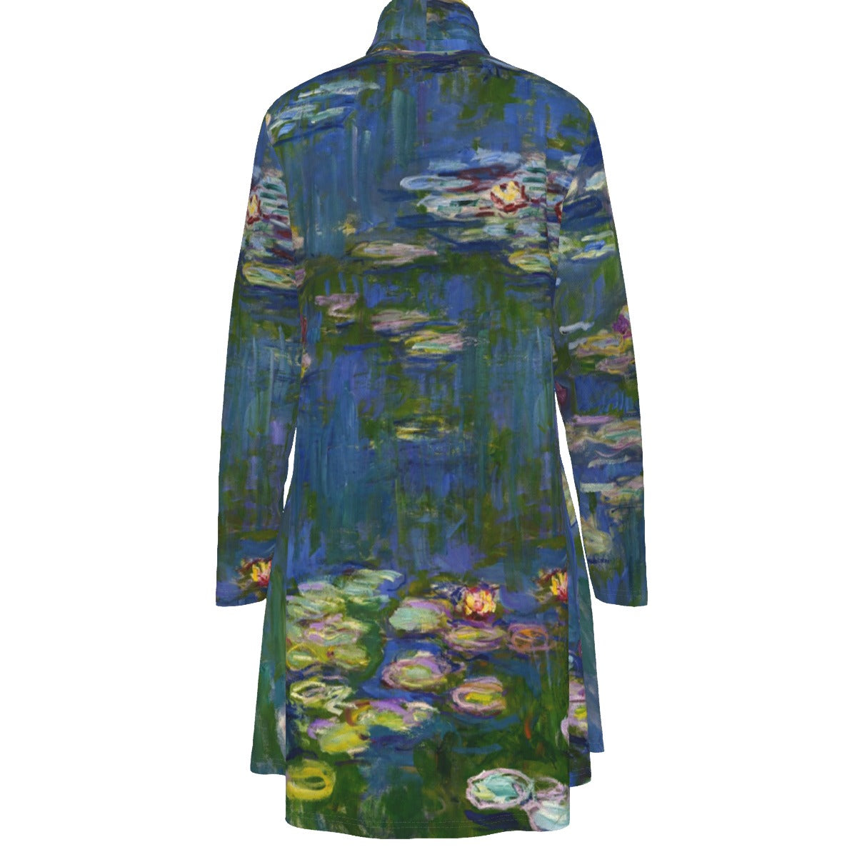 Claude Monet Inspired High Neck Garment - Back View