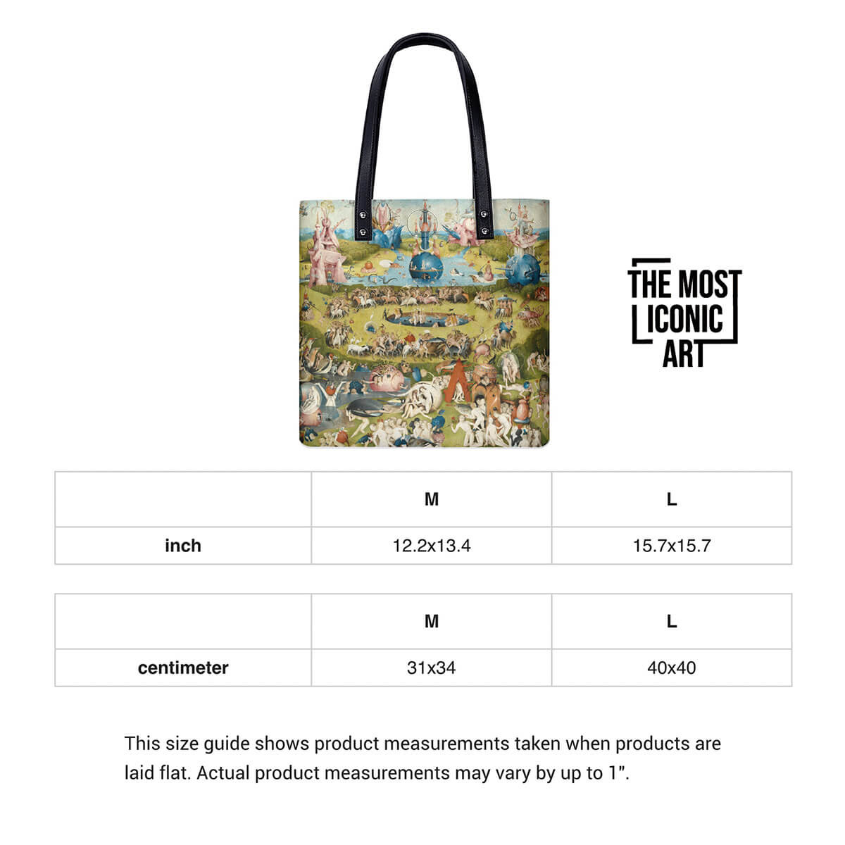 Artistic Tote with Bosch Masterpiece Print