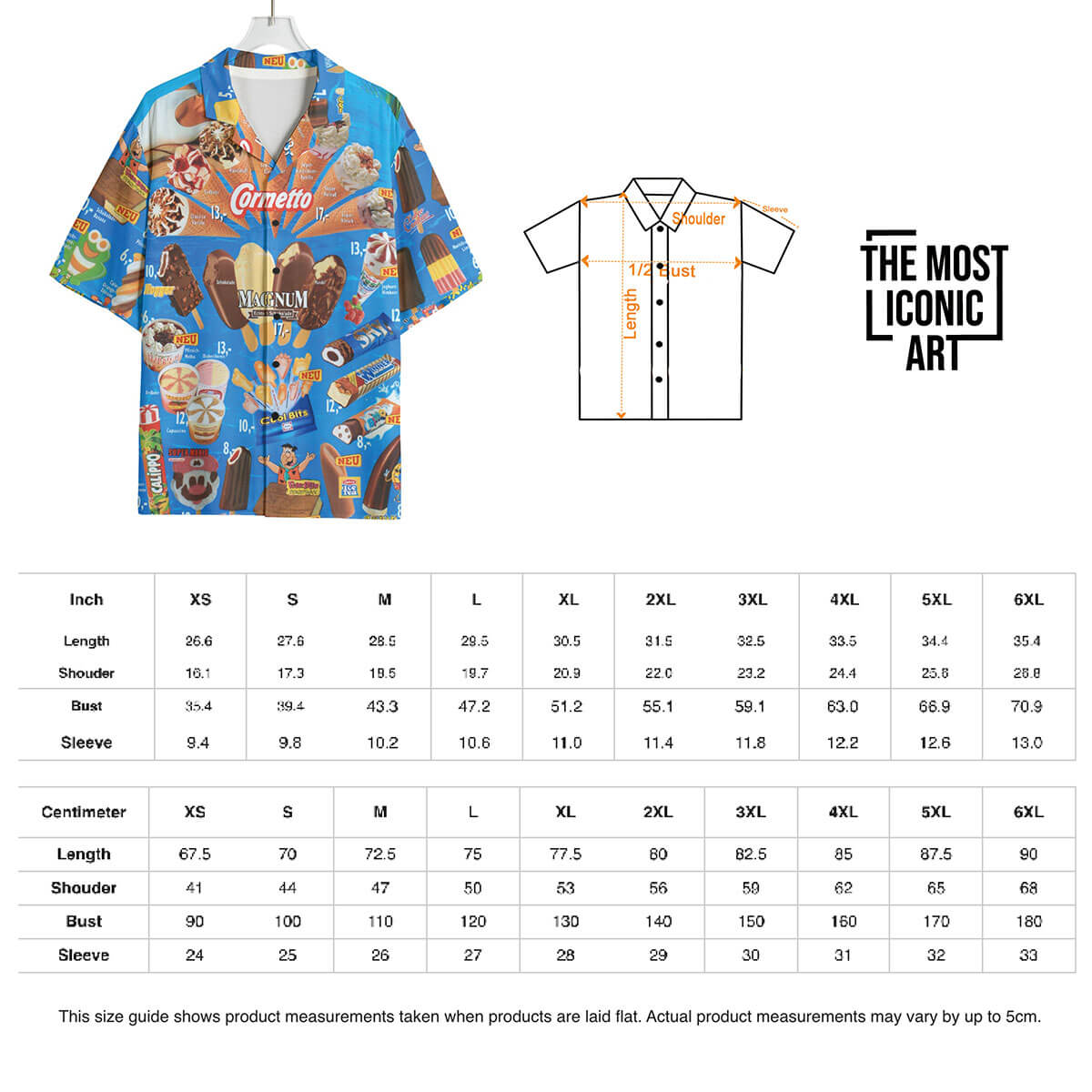 Men's summer beachwear in classic Hawaiian design.