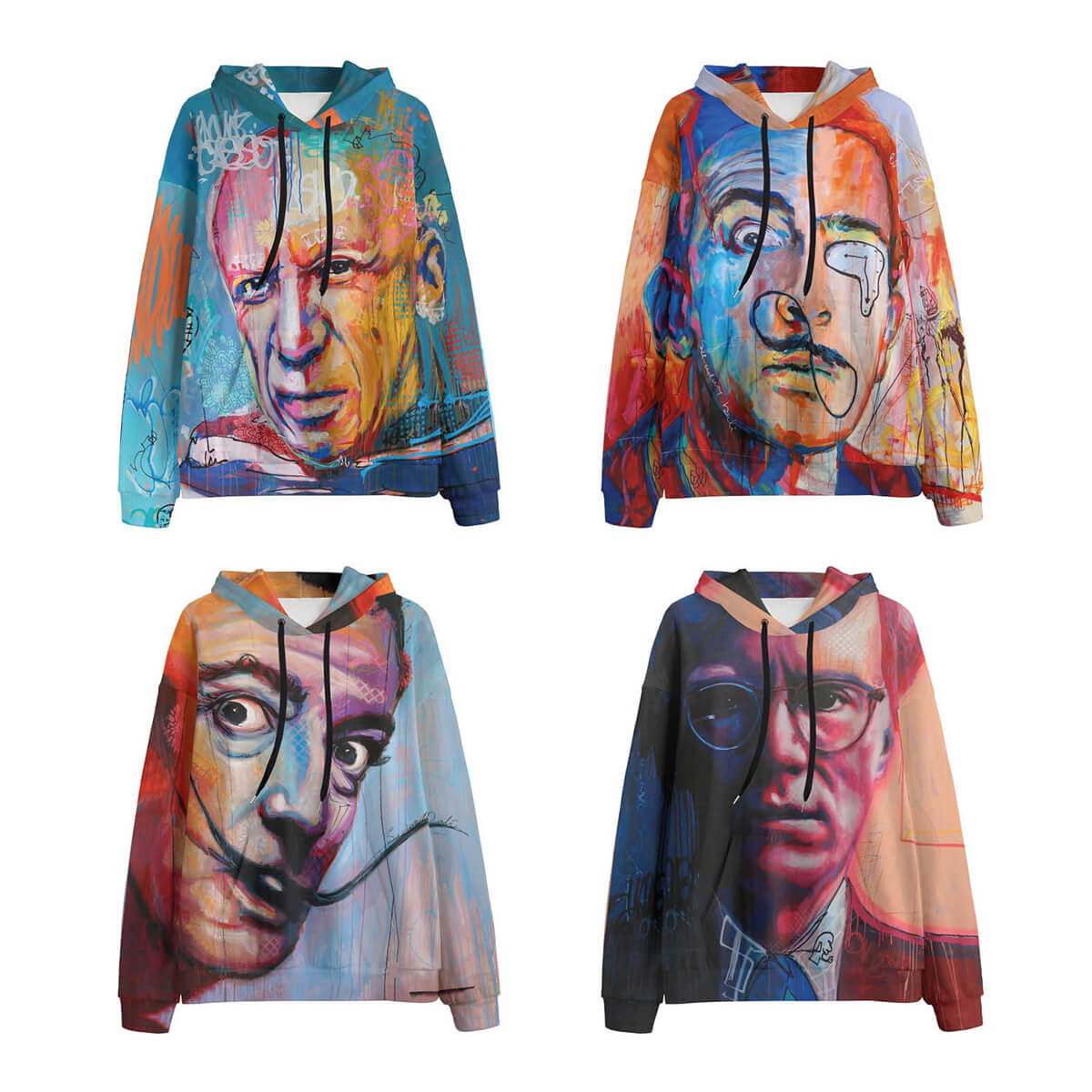 Unique design inspired by Andy Warhol's iconic pop art portraits