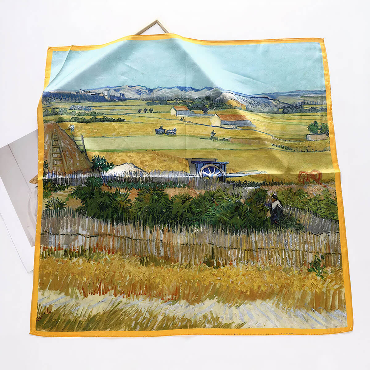 Vincent van Gogh silk scarf packaging and gift presentation box