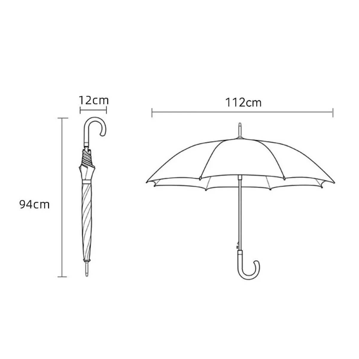 Earth-Tone Umbrella in Grey