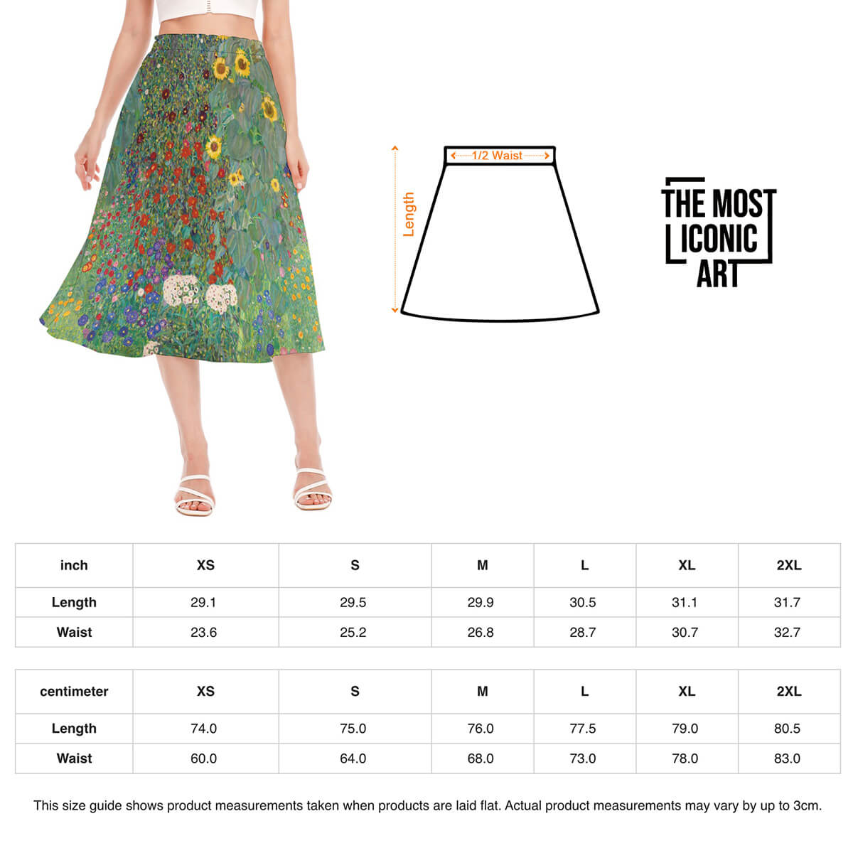 Vibrant floral print skirt