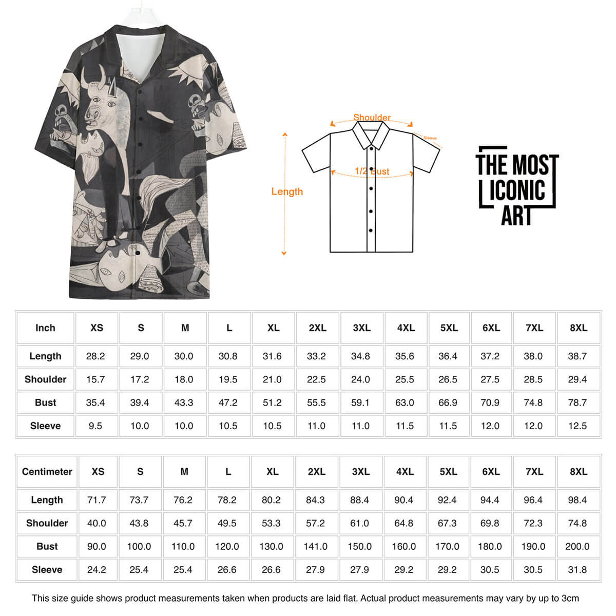 Lightweight and breathable Picasso print summer shirt