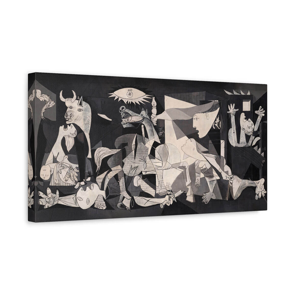 Captivating canvas print inspired by Picasso's Guernica