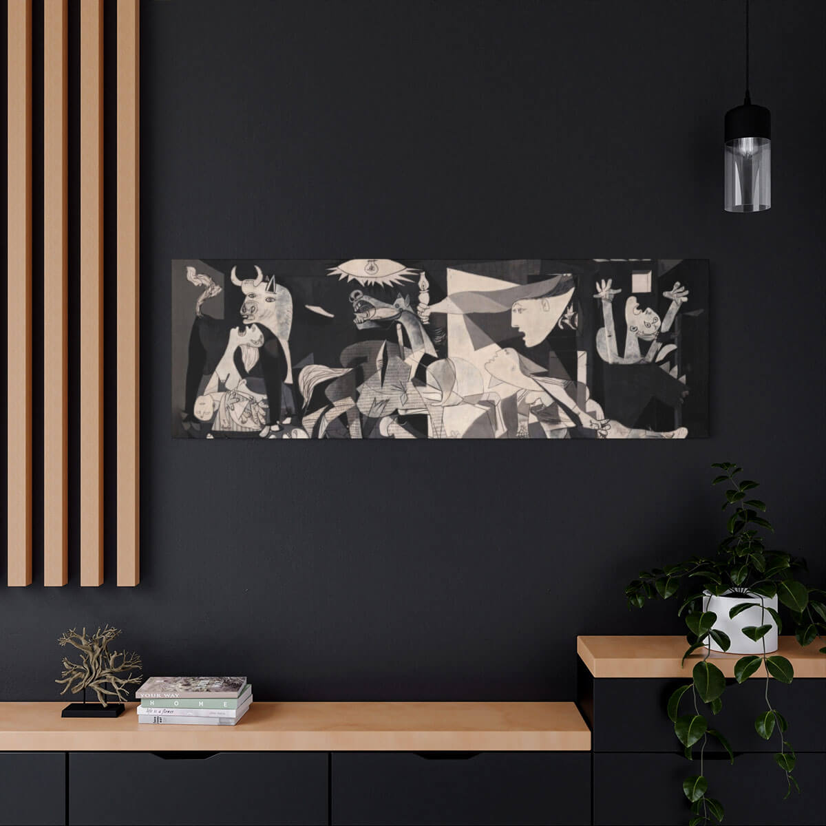 Modern wall decor inspired by Picasso's iconic painting
