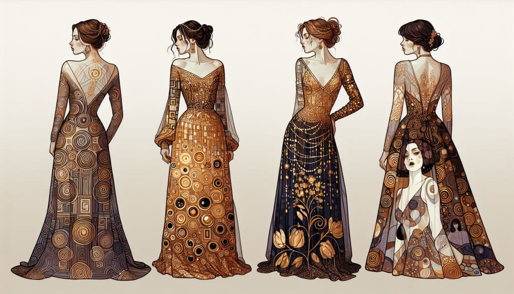 Bring Art to Life with Klimt Inspired Fashion