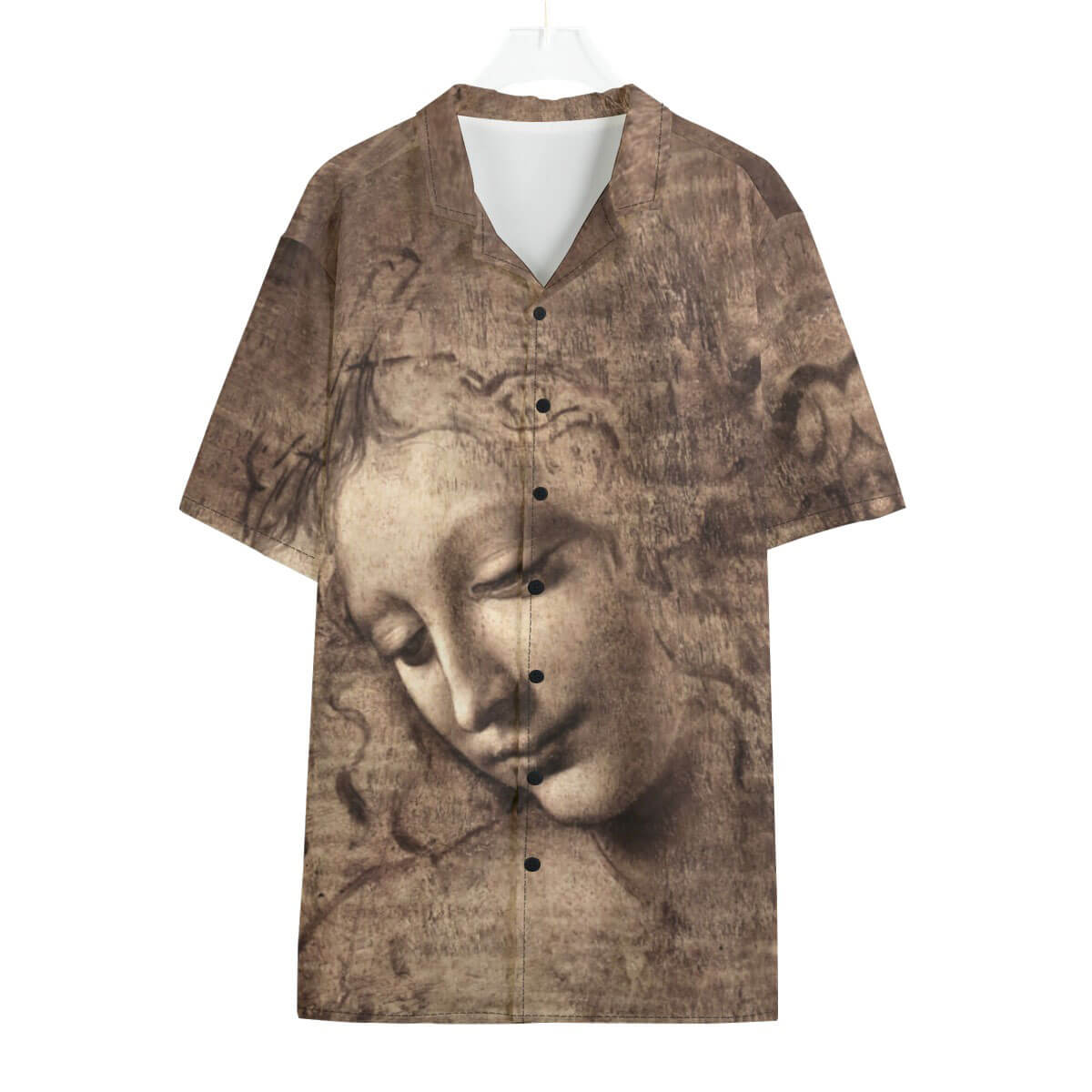 Head of a Woman by Leonardo da Vinci Shirt worn by art enthusiast in museum