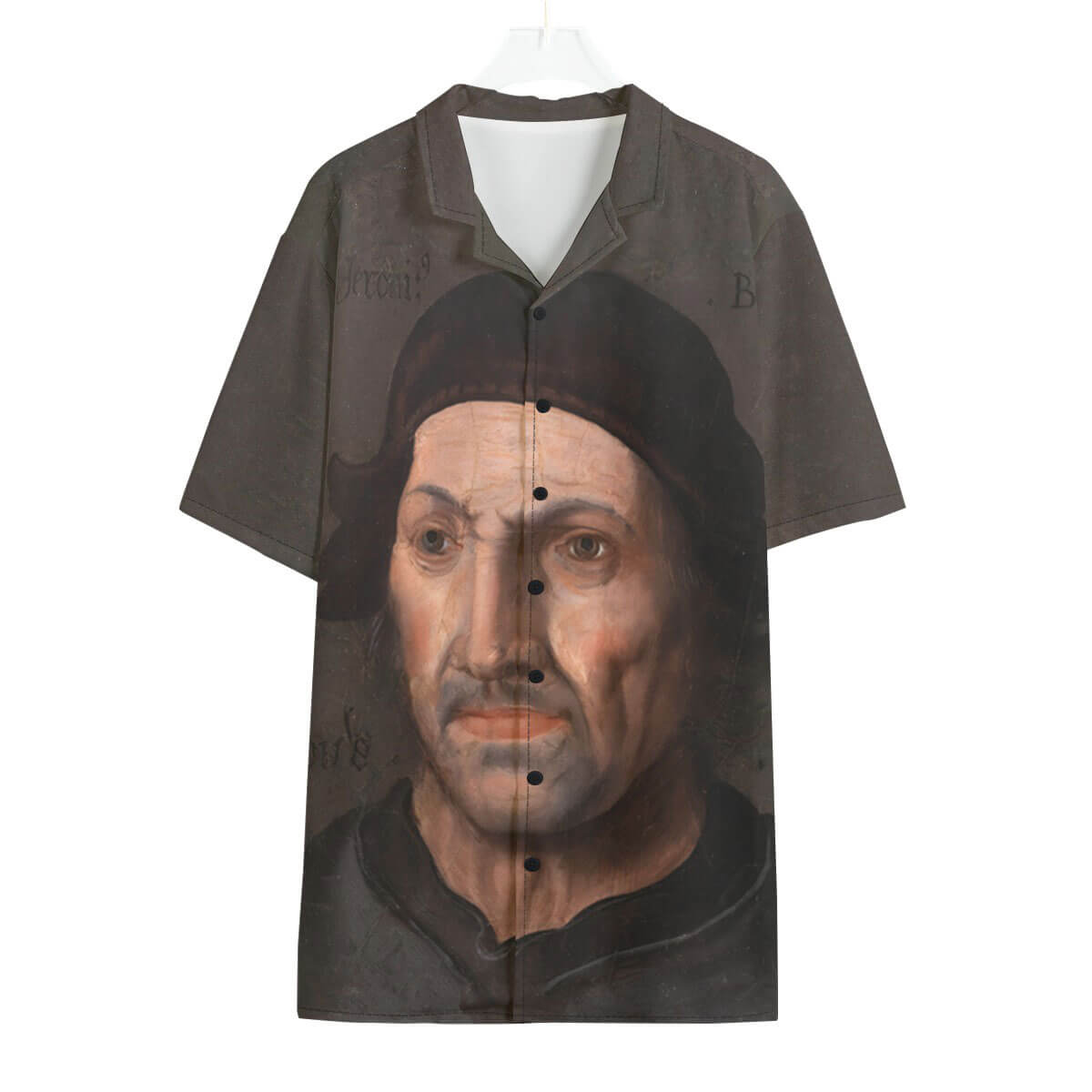 Hieronymus Bosch Portrait Hawaiian Shirt front view