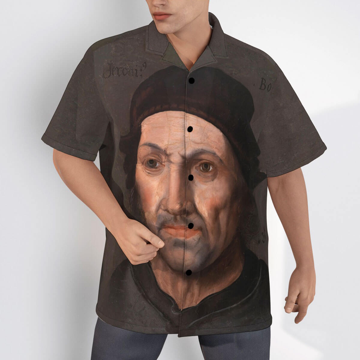 Bosch Portrait shirt paired with casual wear