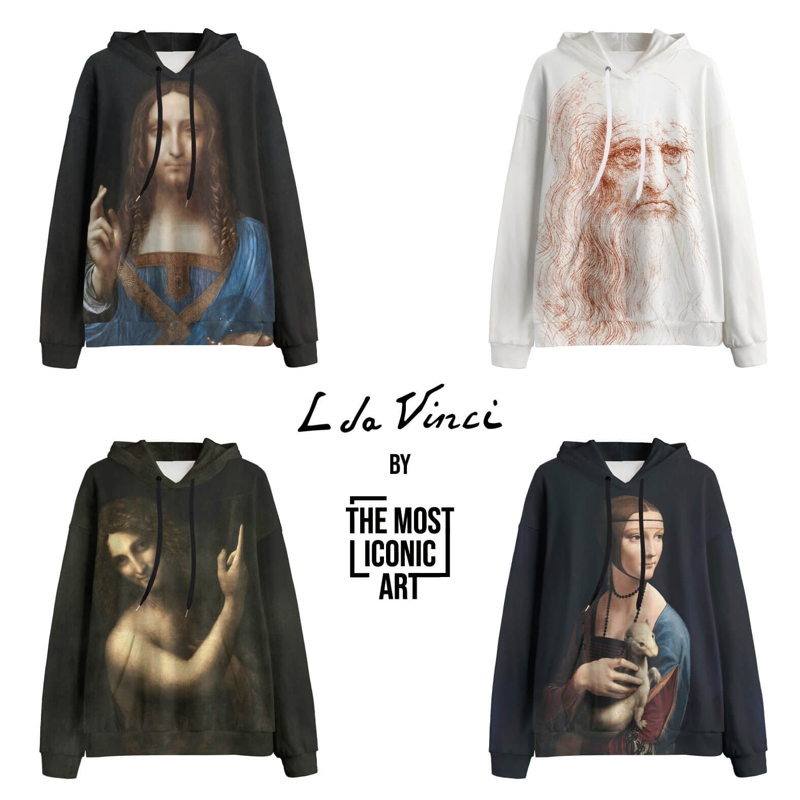 Unique streetwear featuring Leonardo Da Vinci's timeless artwork