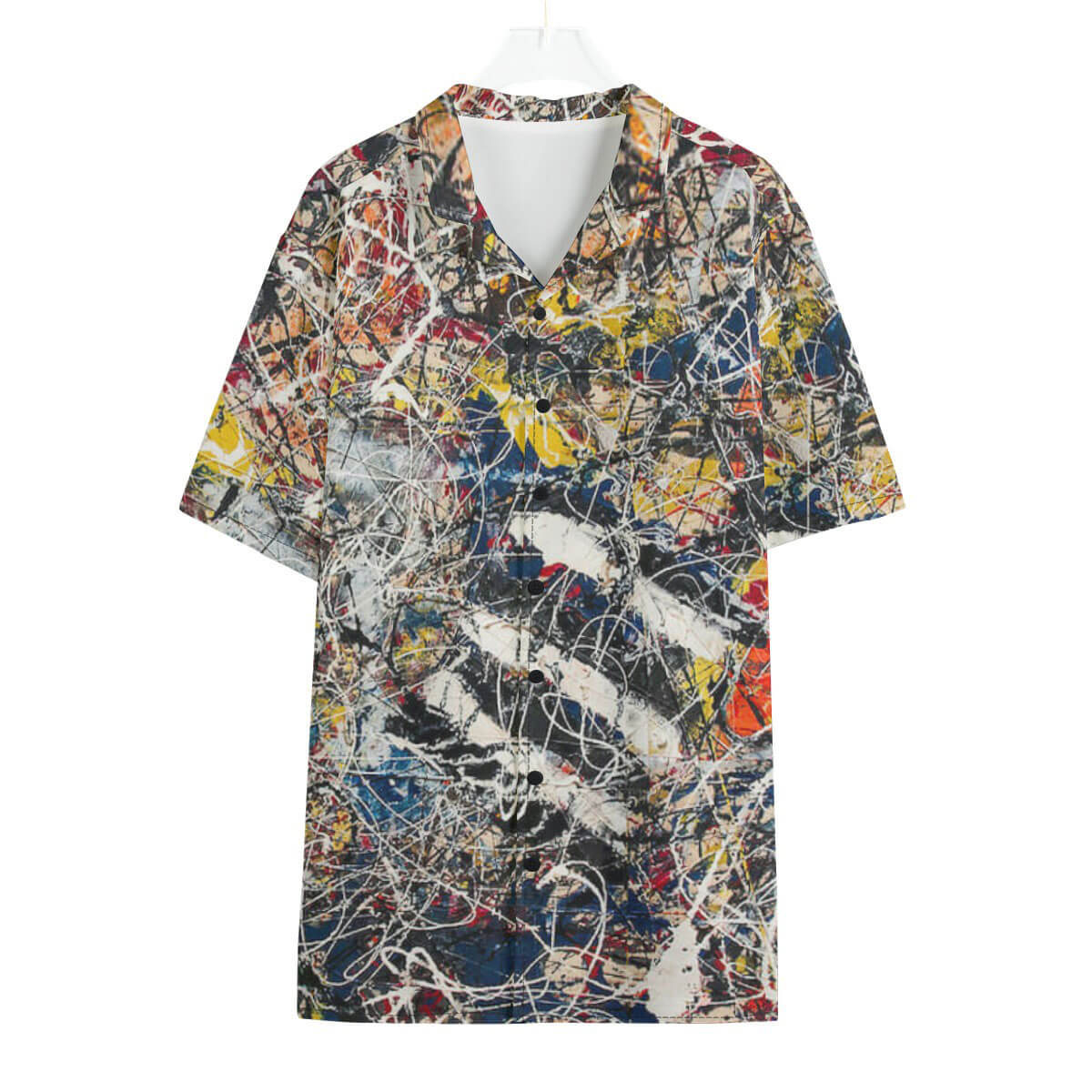 Pollock Paradise Hawaiian Shirt vibrant abstract art print