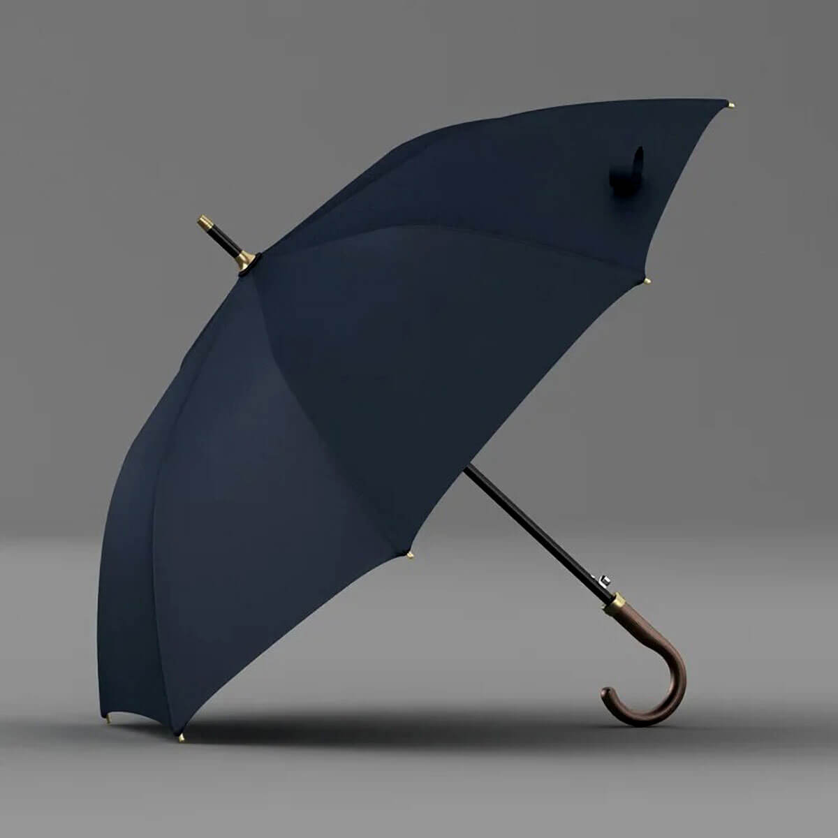 Stylish individual carrying Enchanted Elegance Umbrella in urban setting