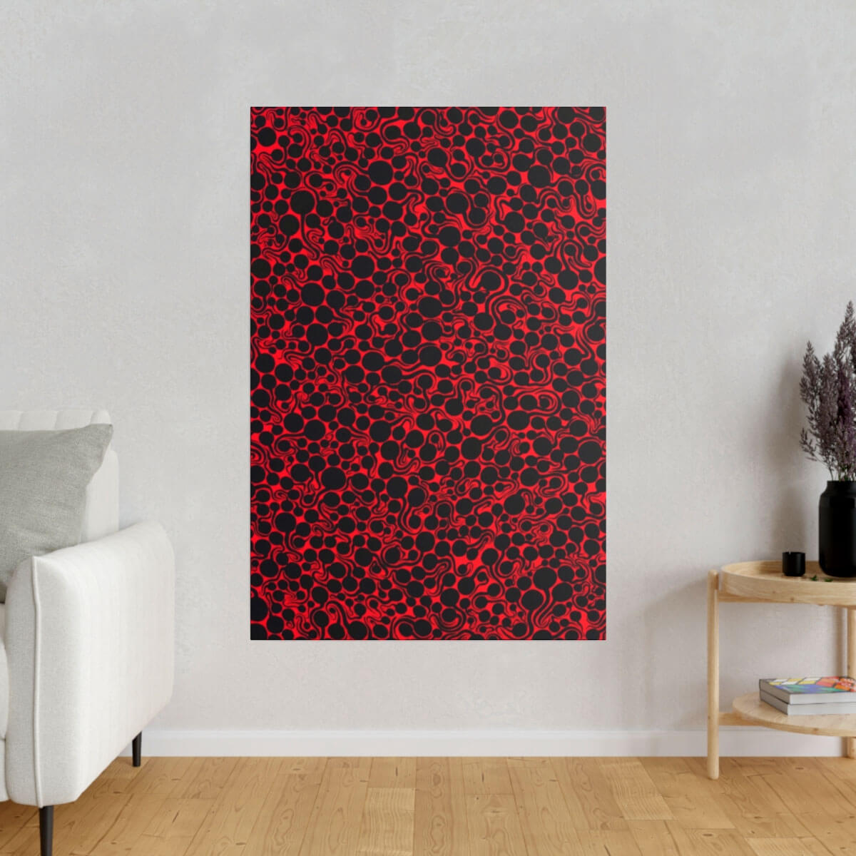 Love in the Night by Yayoi Kusama Stretched Canvas