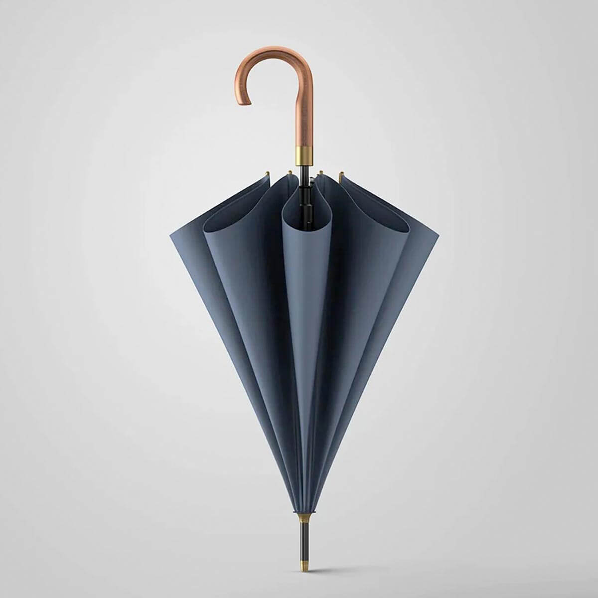 Designer rain umbrella with waterproof canopy
