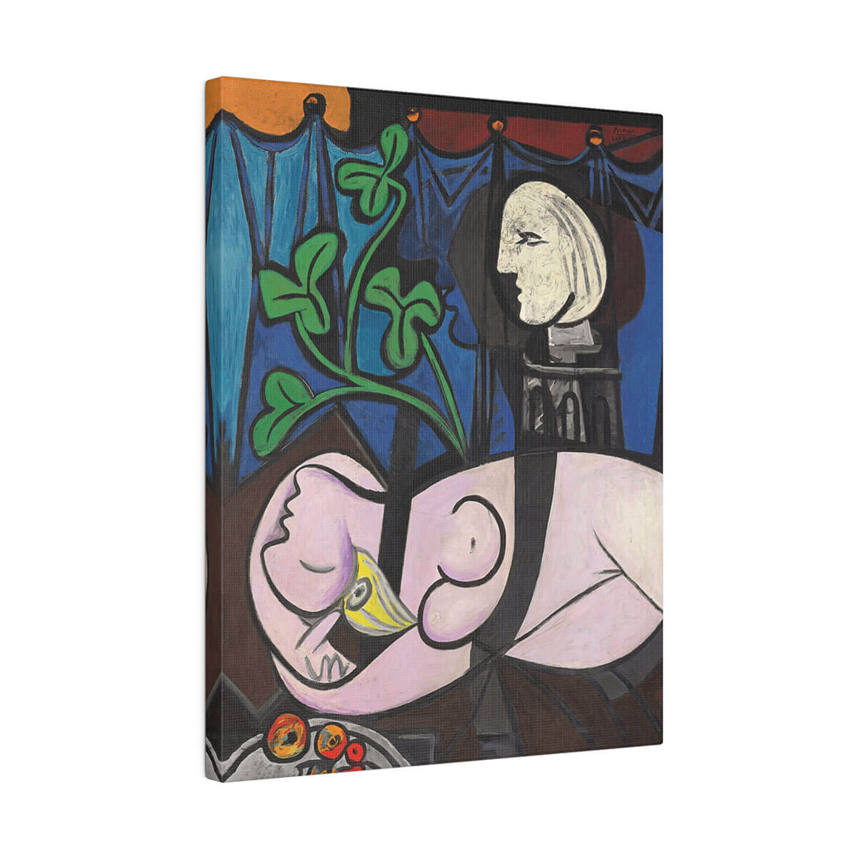 Canvas print inspired by Picasso's Nude, Green Leaves, and Bust