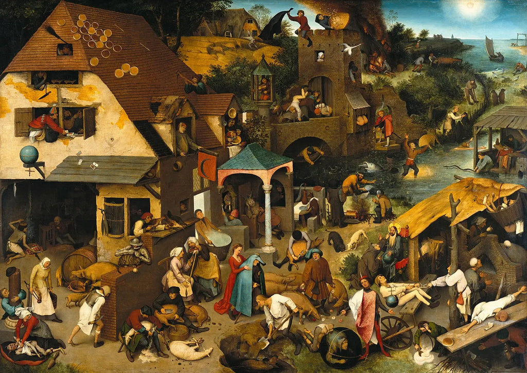 Netherlandish Proverbs (1559) by Pieter Bruegel the Elder