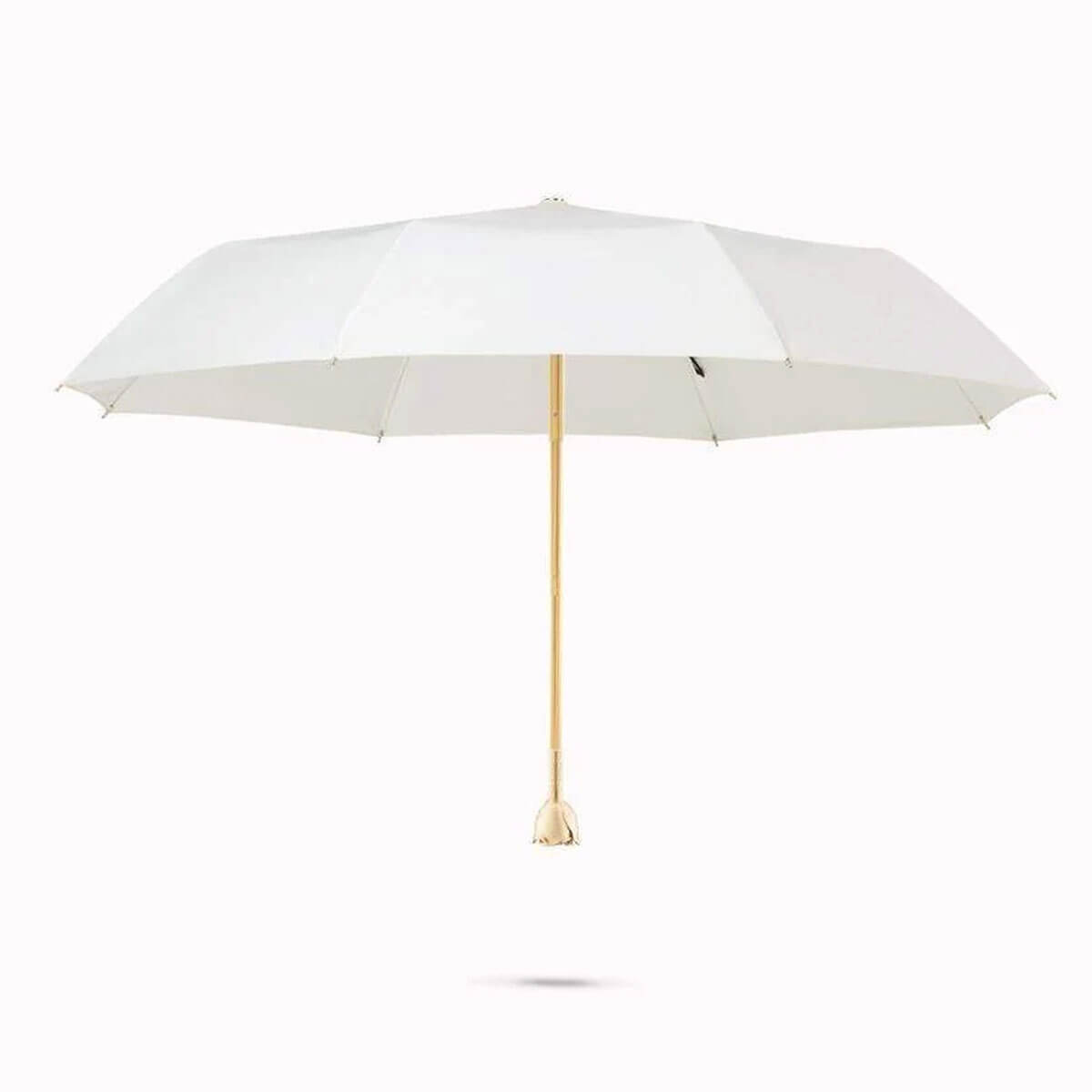 Elegant Rosenblomst Luksus Dame Paraply