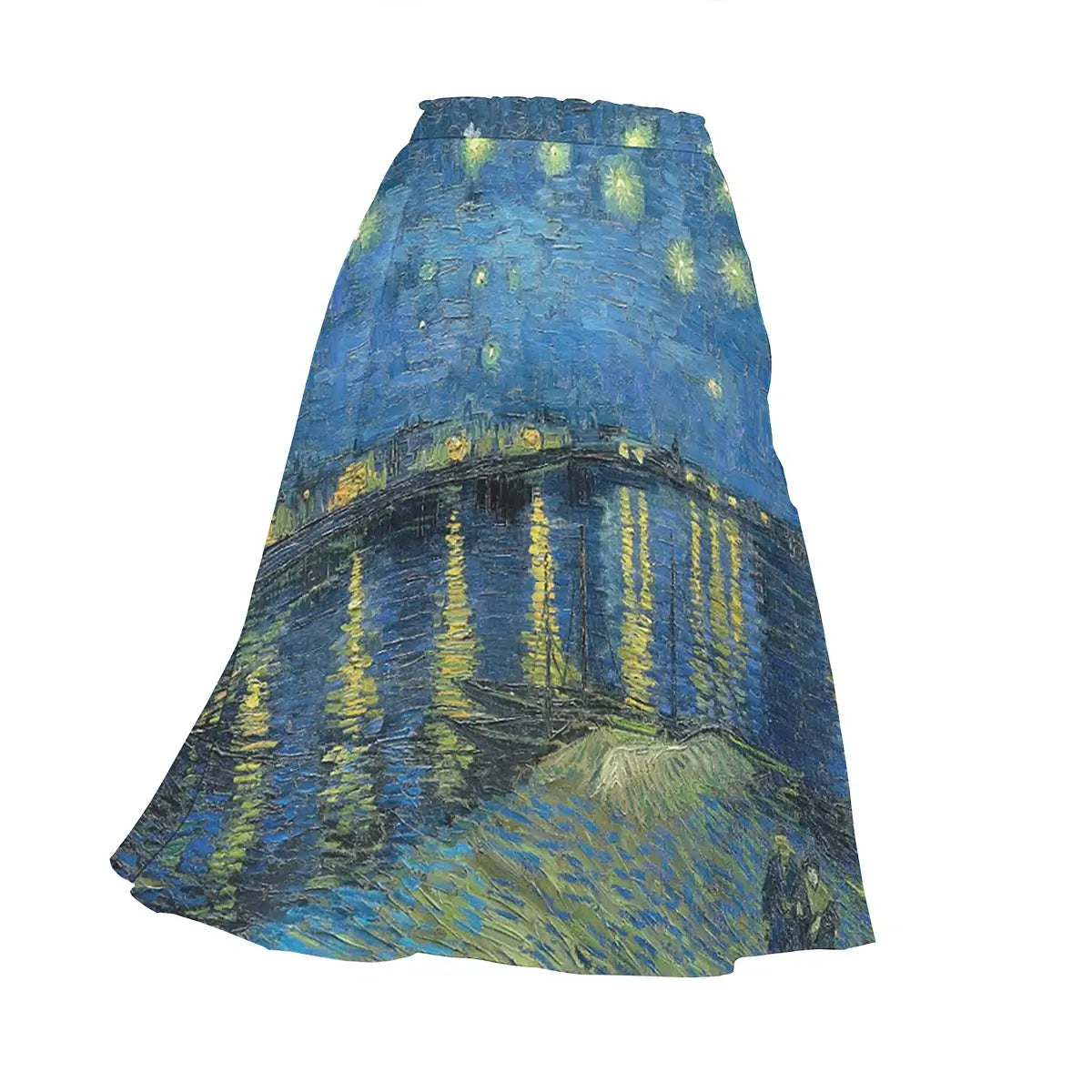 Starry Night Over the Rhone Van Gogh Skirt