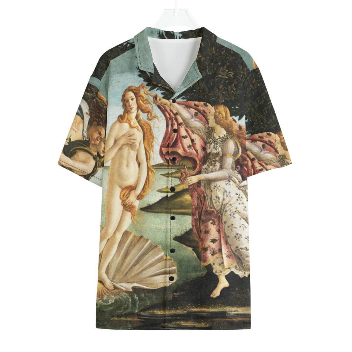 Botticelli's Birth of Venus Hawaiian Shirt front view