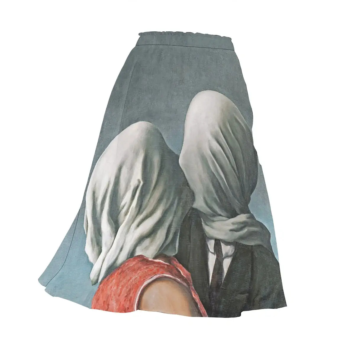 The Lovers by René Magritte Skirt