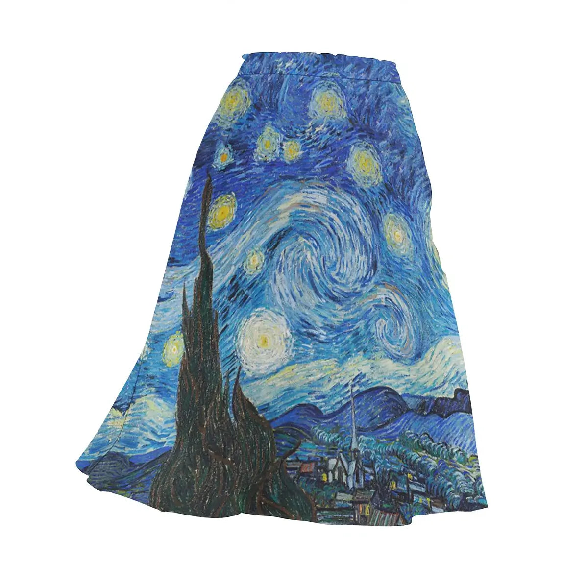The Starry Night by Van Gogh Skirt