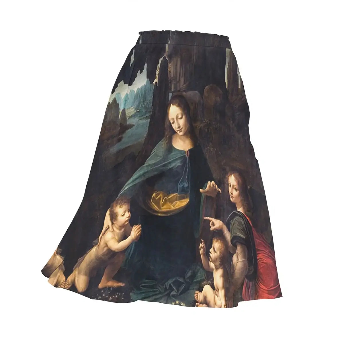 The Virgin of the Rocks by Da Vinci Skirt