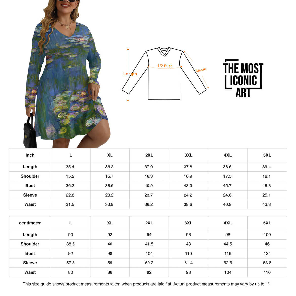 Plus Size Dress with Artistic Flair