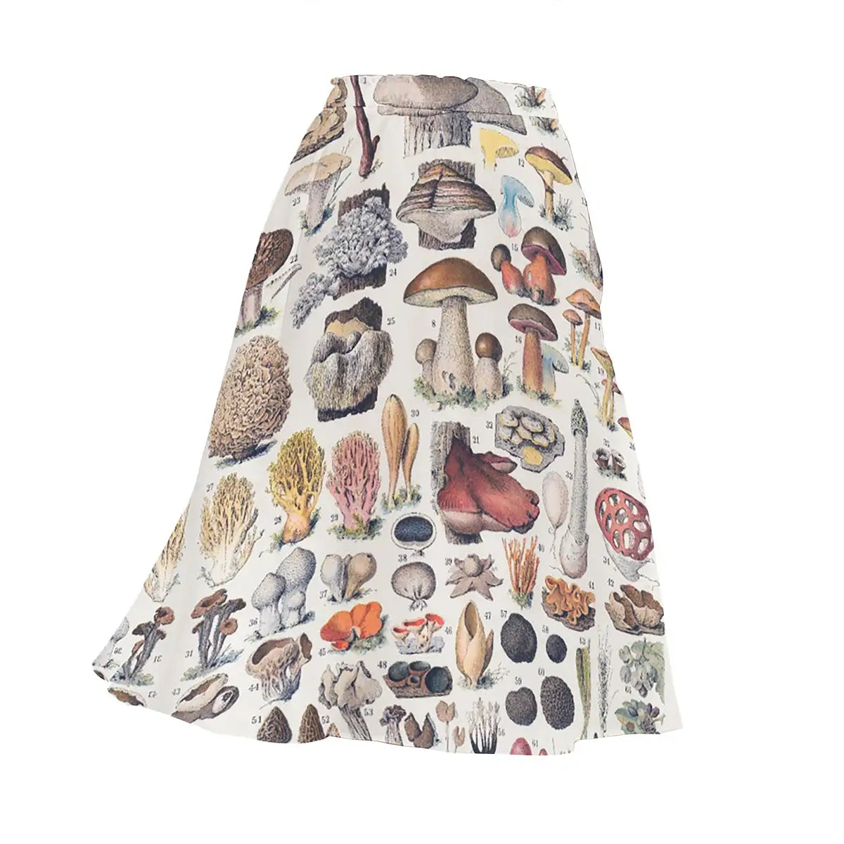 Types of mushrooms Chiffon Skirt
