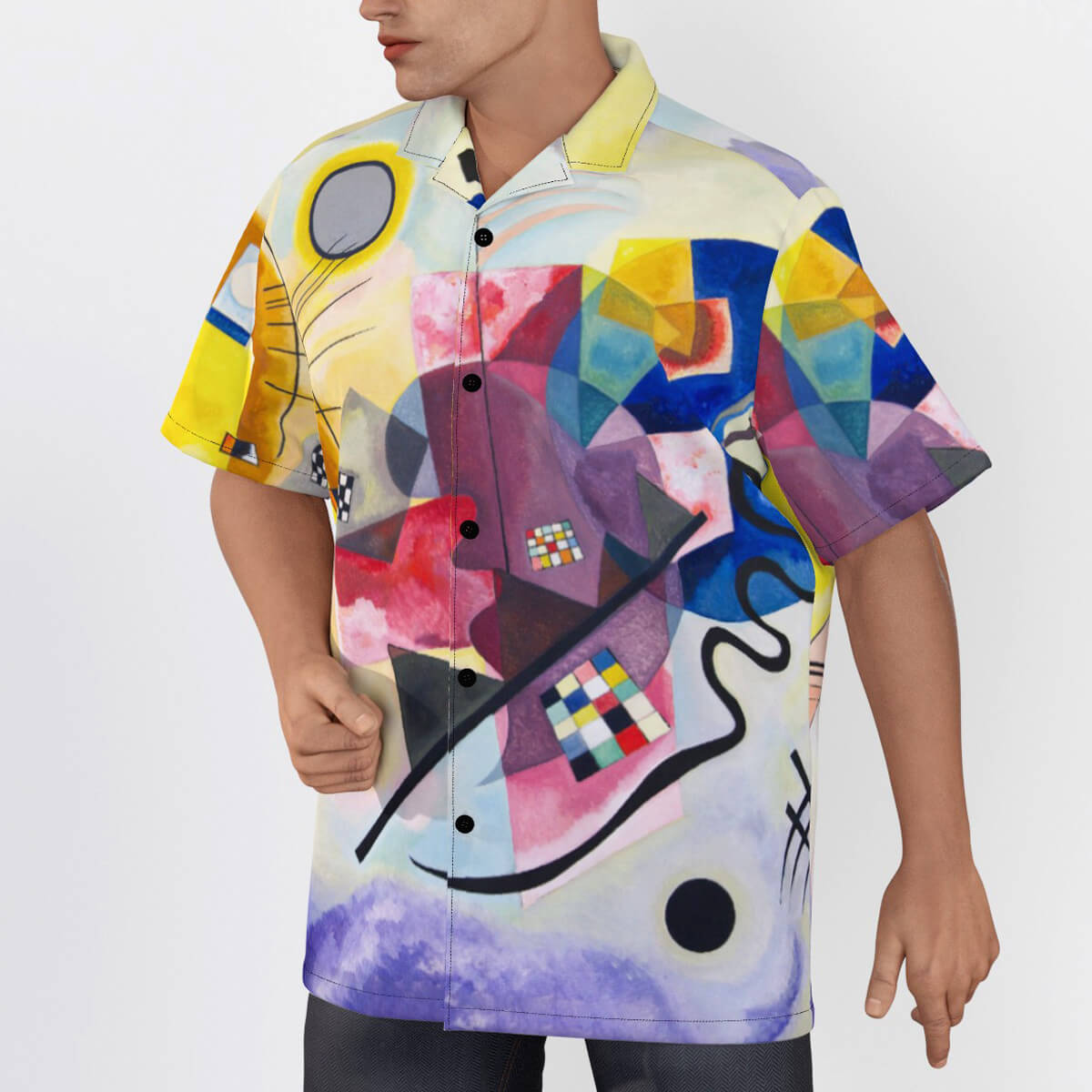 Abstract art shirt for men