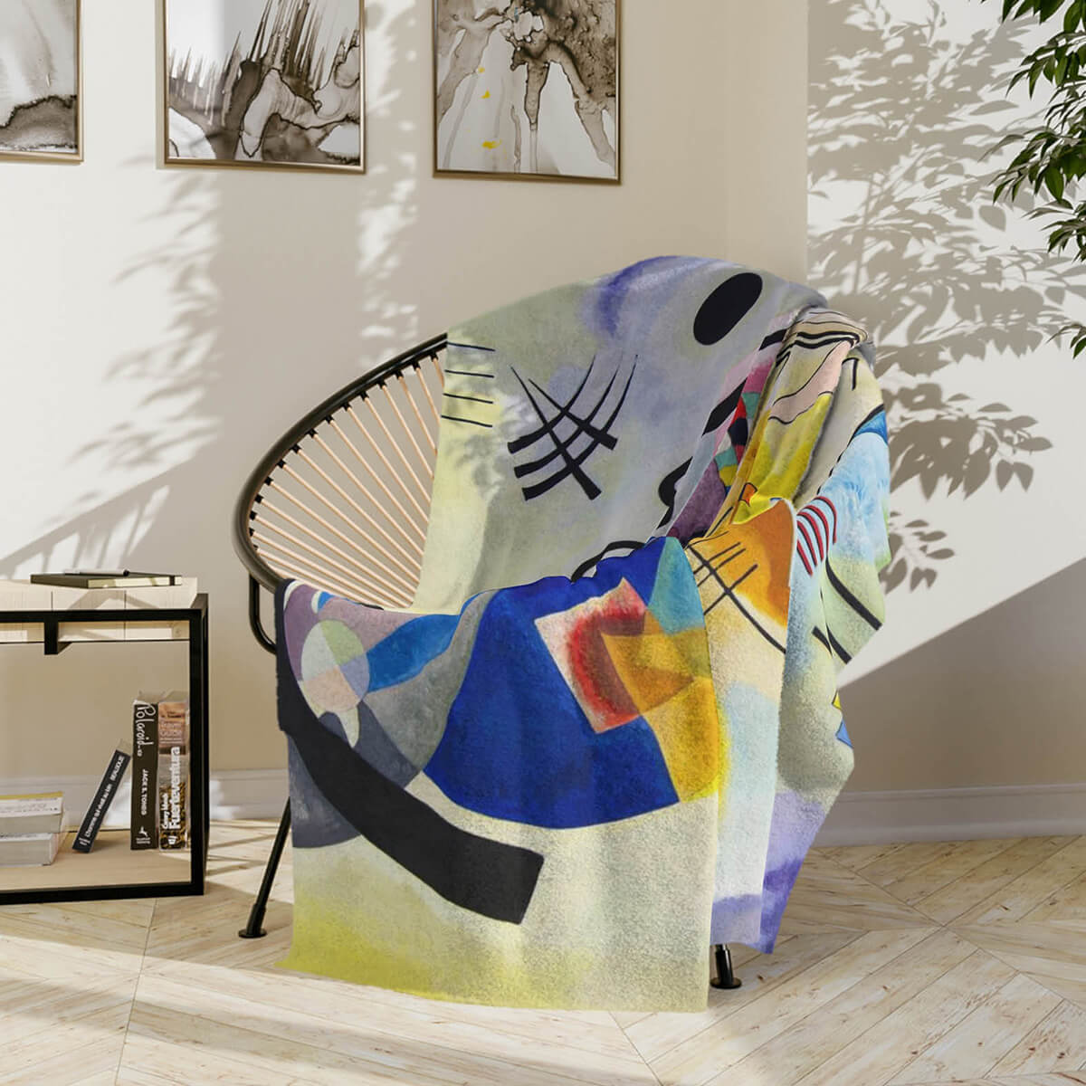 Unique housewarming gift idea - Kandinsky inspired textile