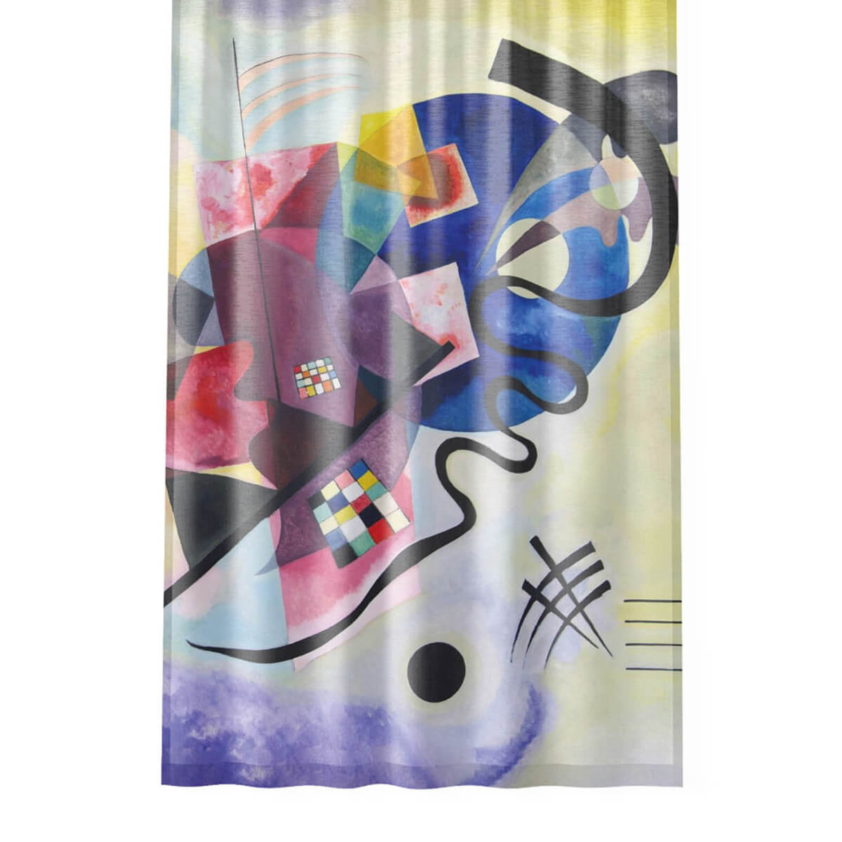Wassily Kandinsky inspired abstract blackout curtains
